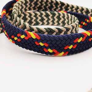 Simple Series Daily Solid Color Stripe Mixed Color Woven Nylon Woven Belt h5 Picture5