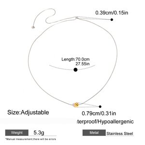 1 Piece Simple Series Simple Geometric Stainless Steel Gold Plated Women Pendant Necklaces h5 Picture2