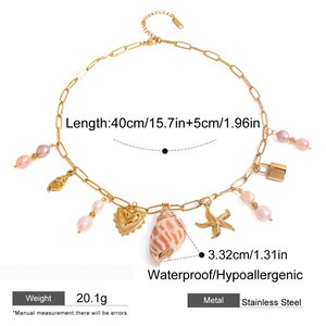1 Piece Simple Series Vacation Turtle Stainless Steel Gold Plated Women Pendant Necklaces h5 Picture2