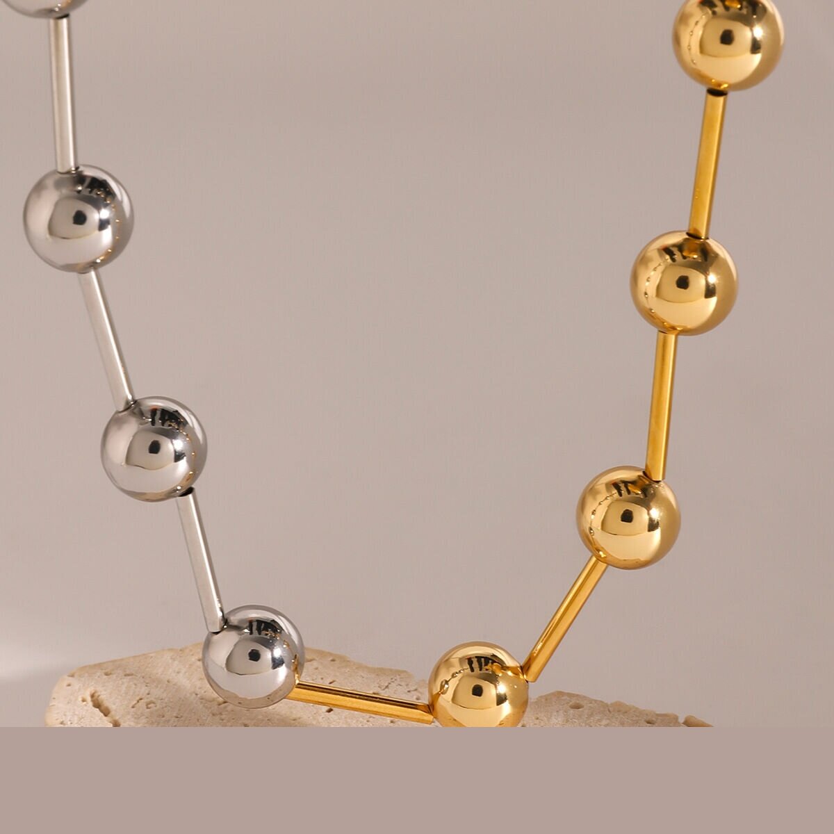1 Piece Simple Series Simple Geometric Stainless Steel  Gold Plated Women Chain Necklaces h5 