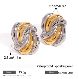 1 Paire De Boucles D'Oreilles À Tige En Acier Inoxydable Plaqué Or Pour Femme, Série Simple, Style Décontracté, Motif Tortue h5 Image2