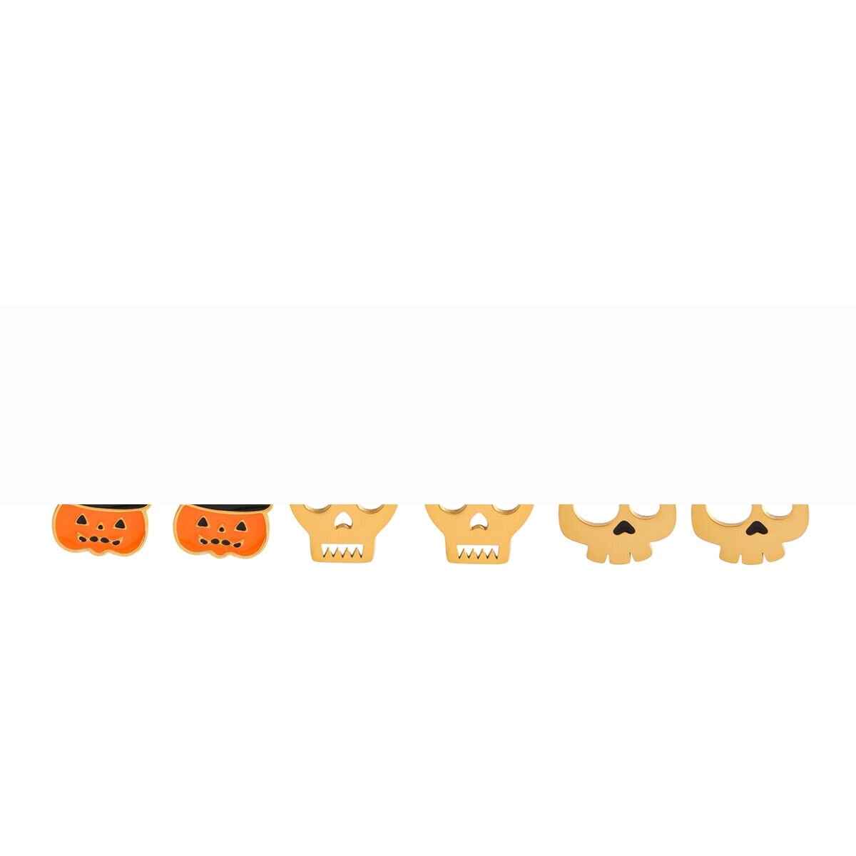 1 Set Halloween Stainless Steel Waterproof Earrings Set 