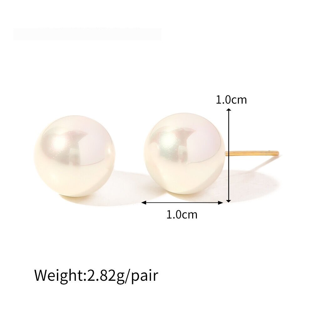 Retro Brushed Ball Earrings Niche Design High-End Earrings For Women  New Popular Pearl Earrings 