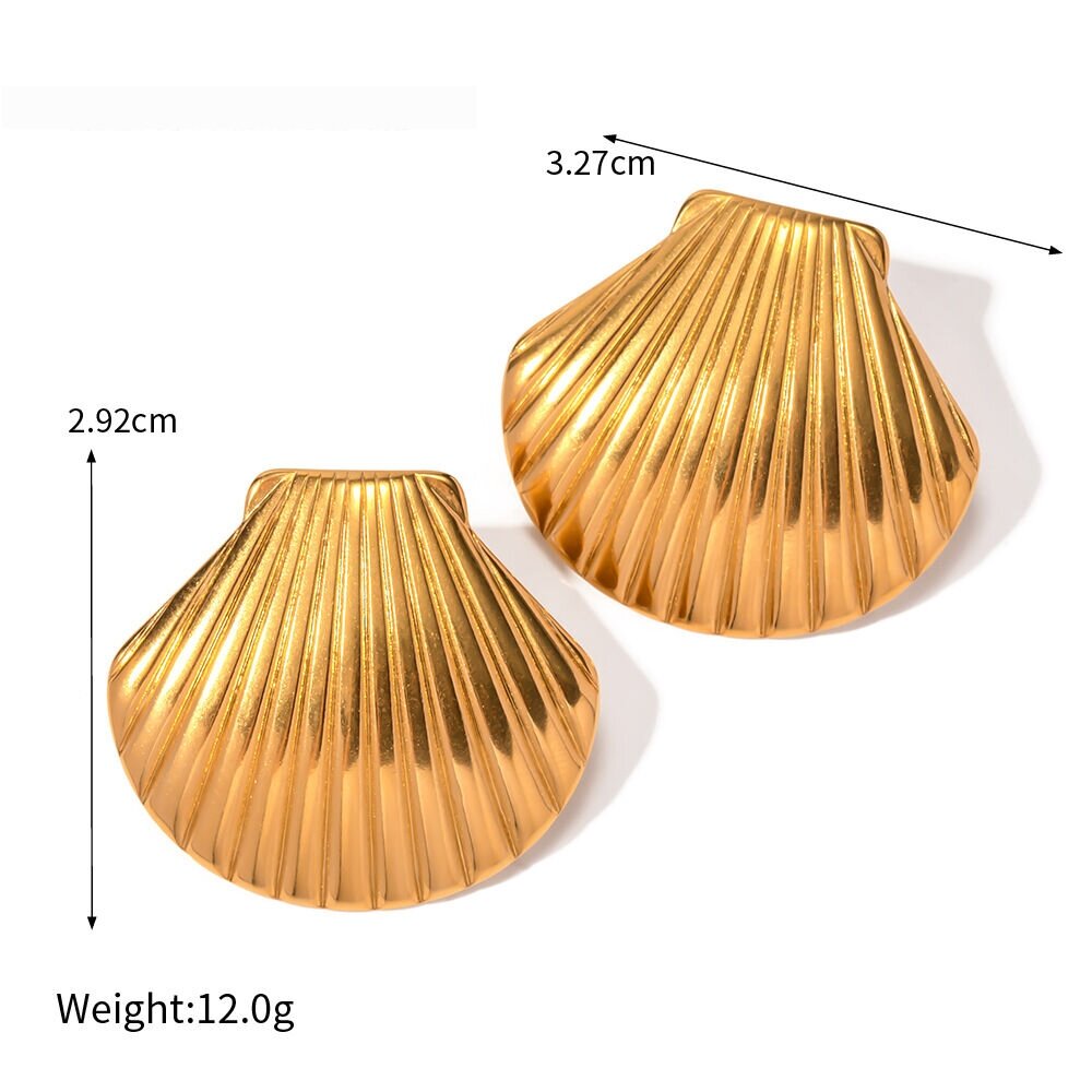 New Marine Element Series Jewelry For Women, High-End Luxury Niche Titanium Steel Earrings And Necklace Accessories