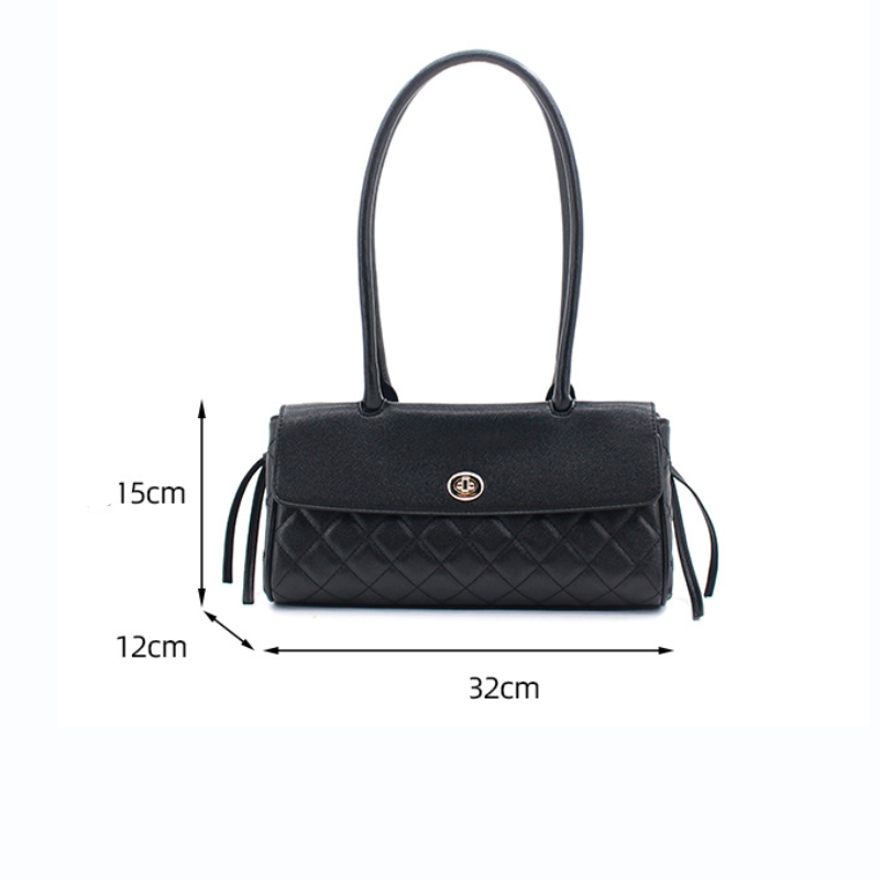 Casual Style Quilted Stitching Solid Color Premium Quality Pu Women's Square Shoulder Bags h5 Picture8