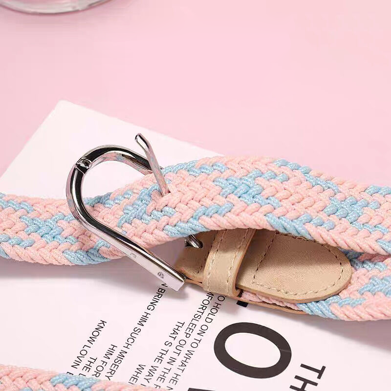 Simple Series Casual Mixed Color Woven Fabric Woven Belt Picture4