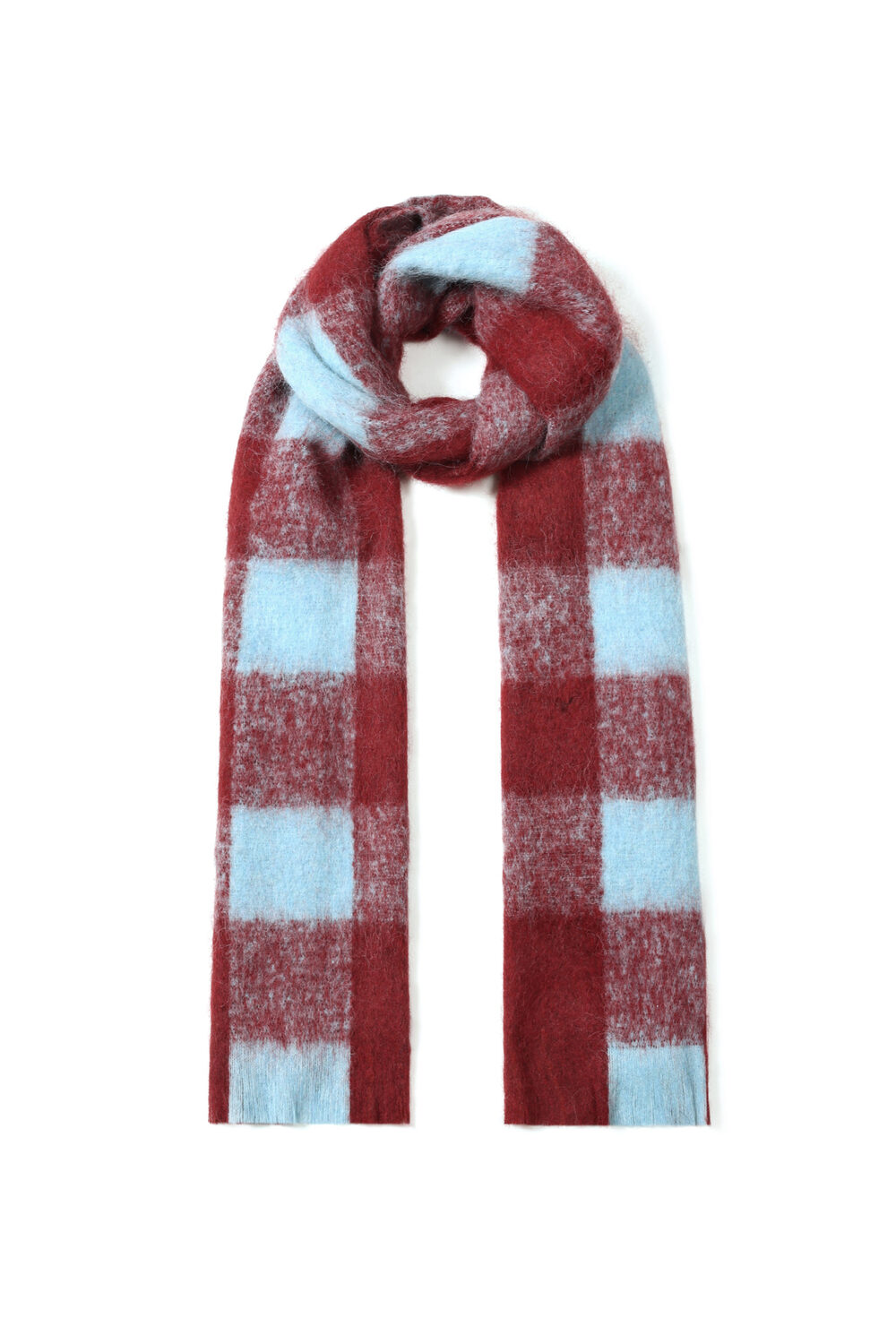 Winterschals, Kariert, Schlicht, Polyester, Alltagsaccessoires h5Bild2
