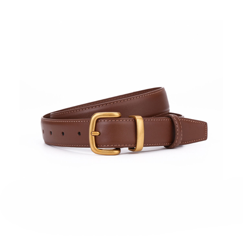 Simple Series Daily Solid Color Leather Leather Belt