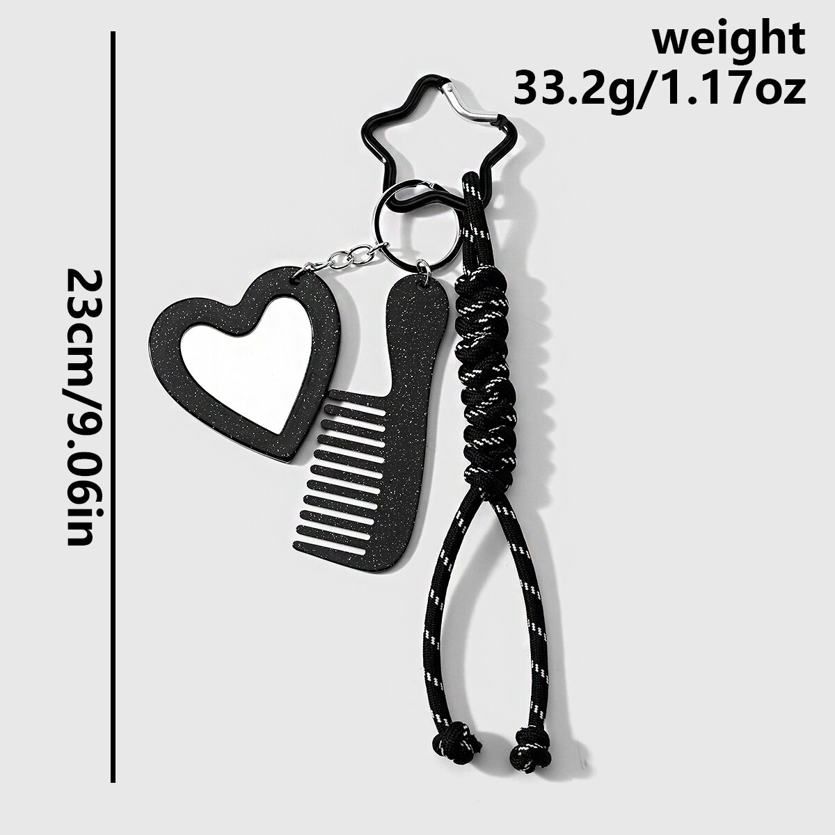 Ciondoli Per Borse In Lega Intrecciata A Forma Di Cuore Retrò, Tinta Unita, Stampa Leopardata, Stampe Animalier Miste. Immagine2