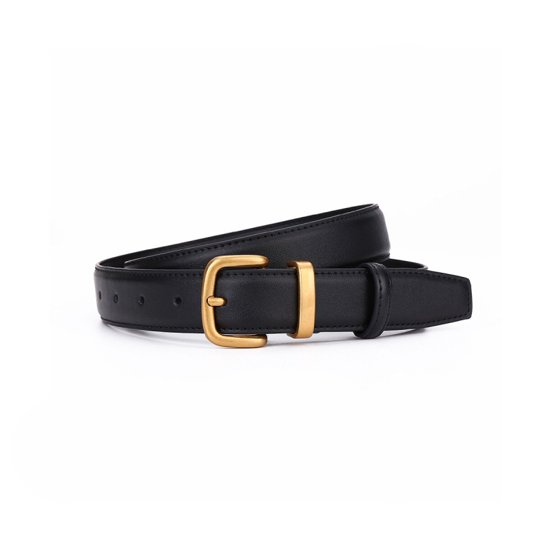 Simple Series Daily Solid Color Leather Leather Belt 2