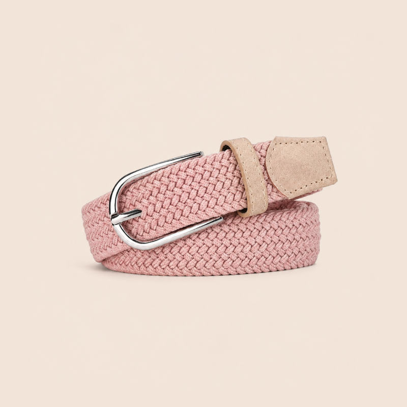 Simple Series Casual Mixed Color Woven Fabric Woven Belt h5 Picture2