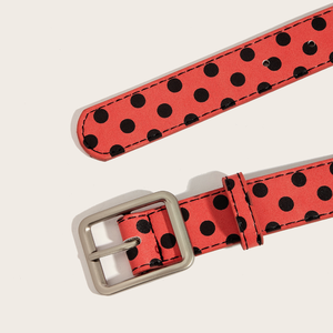 Simple Series Casual Heart Polka Dots Mixed Color Premium Quality Pu Leather Belt h5 Picture5