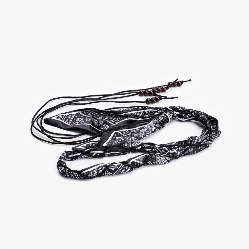 Ethno-Serie, Böhmischer Webstoff Mit Paisley-Muster, Seilgürtel h5Bild2