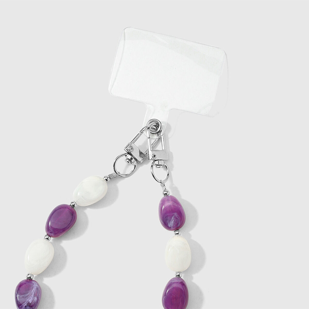 Simple Series Daily Solid Color Beads Alloy Phone Chain Picture6