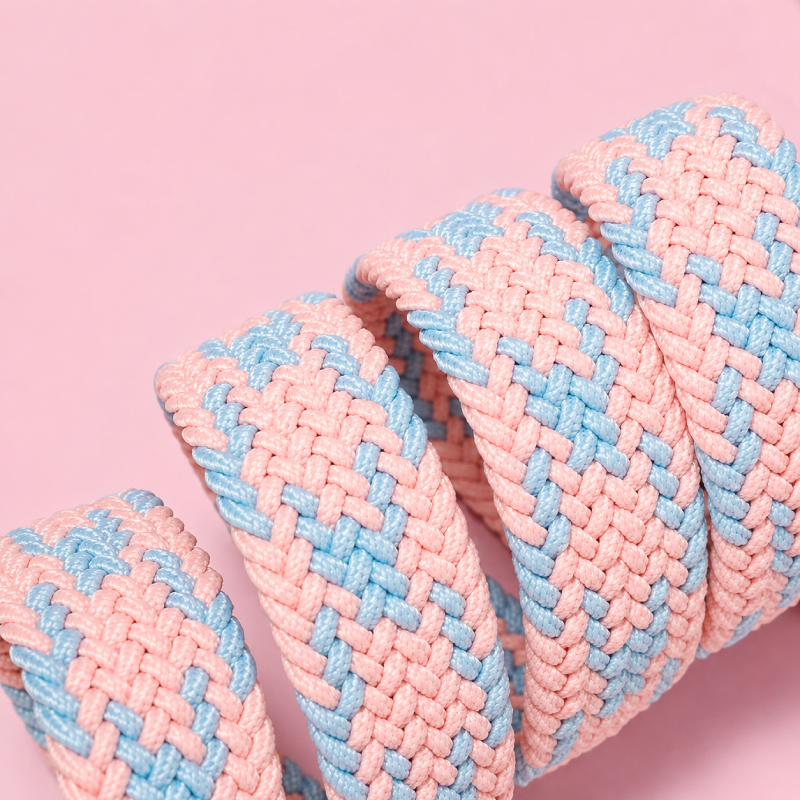 Simple Series Casual Mixed Color Woven Fabric Woven Belt Picture6