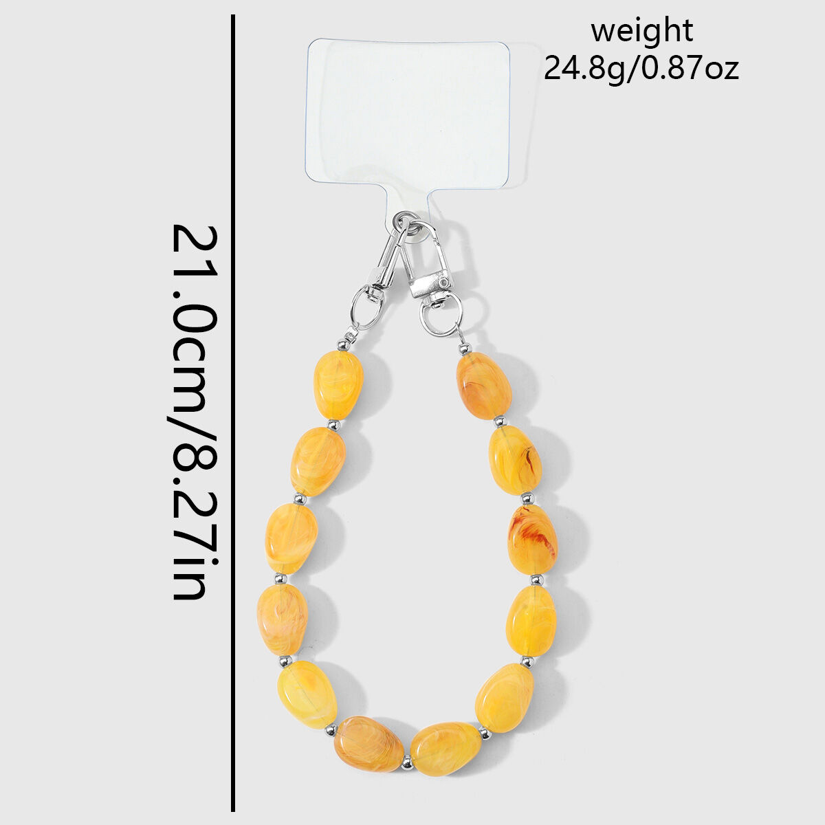 Collana Per Cellulare In Lega Con Perline A Tinta Unita Della Serie Simple h5 Immagine2