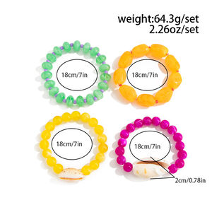Harzperlen-Muschel-Armbandsets Für Damen h5 Bild2