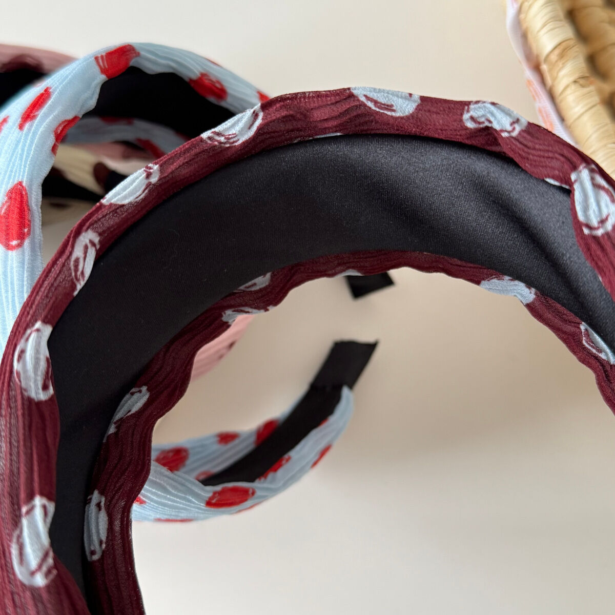 Simple Series Retro Polka Dots Mixed Color Polyester Hair Bands h5 Picture4