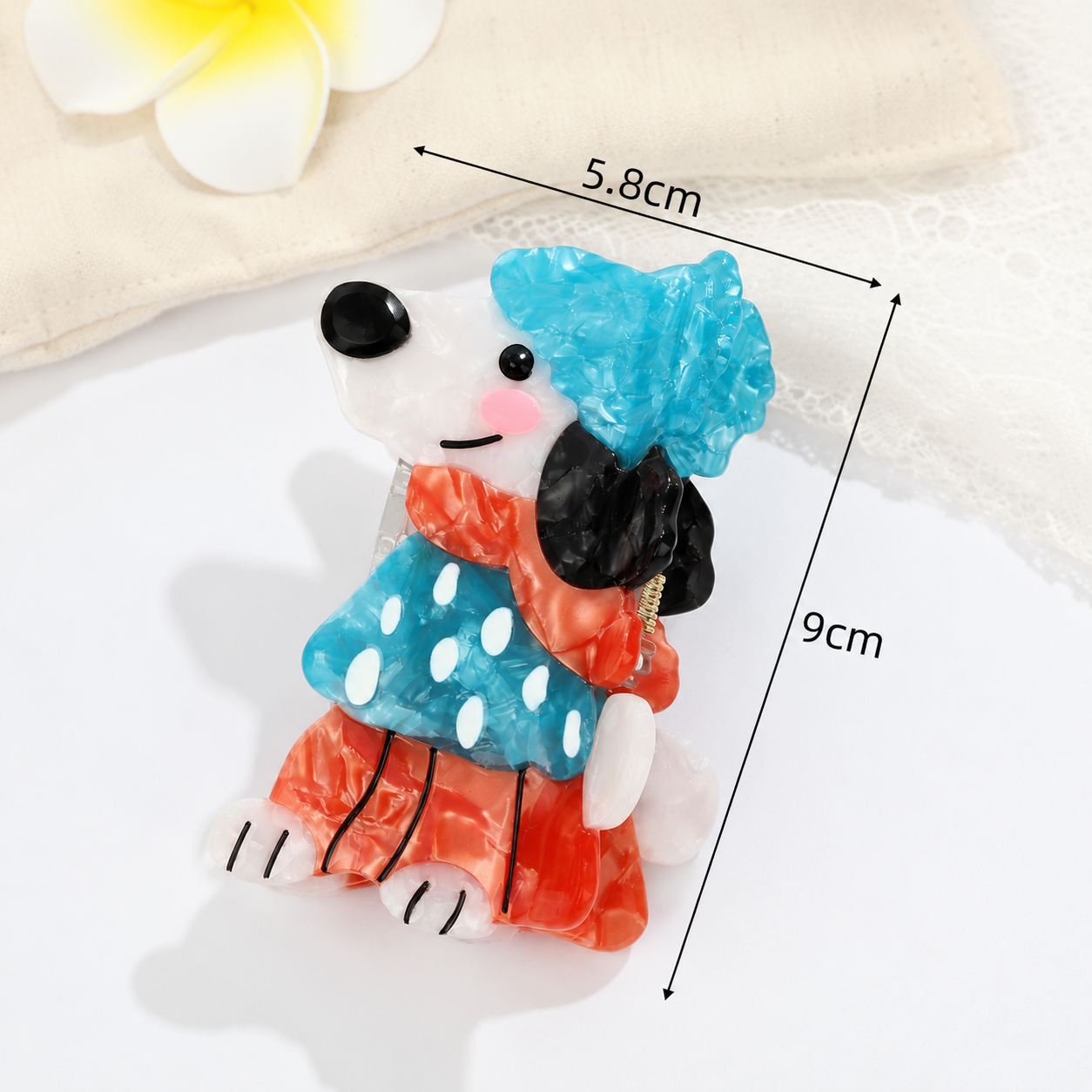 Simple Series Schattige Dieren Cartoon Acetaat Haarklauwen 