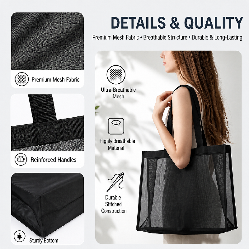 Casual Style Pvc / Transparent Woven Solid Color Hollowed-Out Woven Pp Women's Square Bag Shopper Bags Picture3