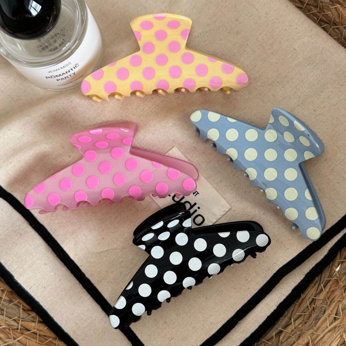 Simple Series Sweet Polka Dots Acrylic Hair Claws