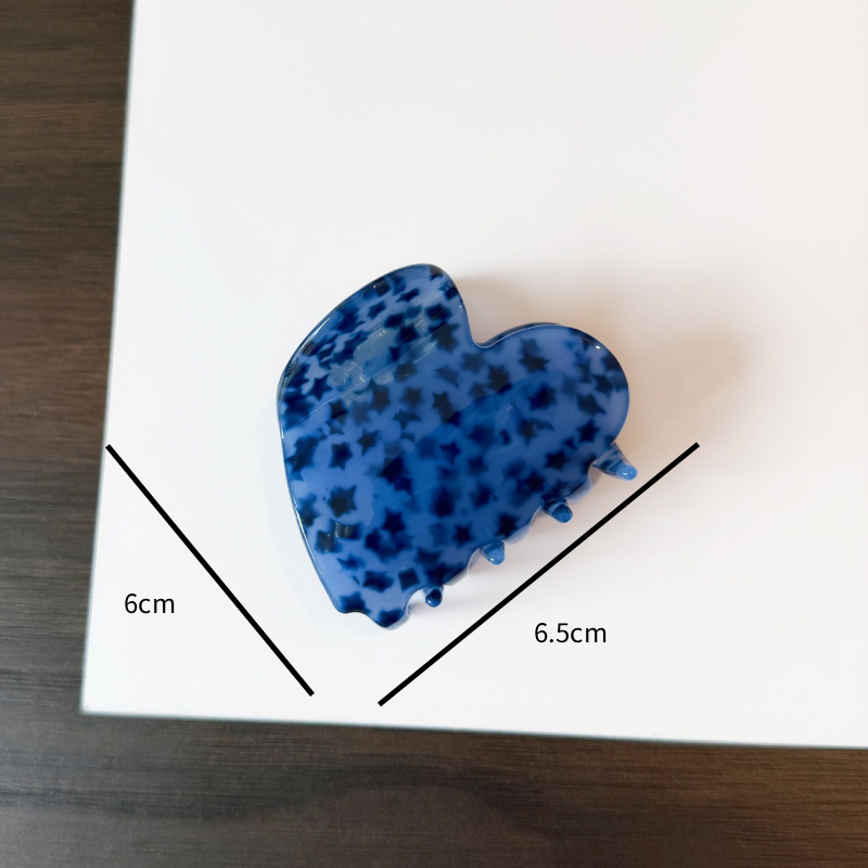 Simple Series Daily Heart Gemengde Kleuren Ster Acetaat Unisex Haarclips h5 Afbeelding3