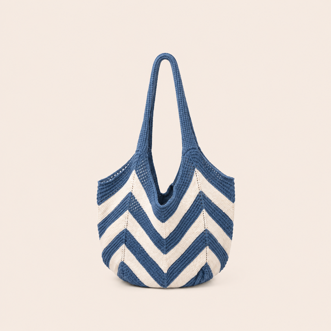 Casual Style Woven Stripe Hollowed-Out Mixed Color Woven Polyester Women's Round Bag Shoulder Bags 2