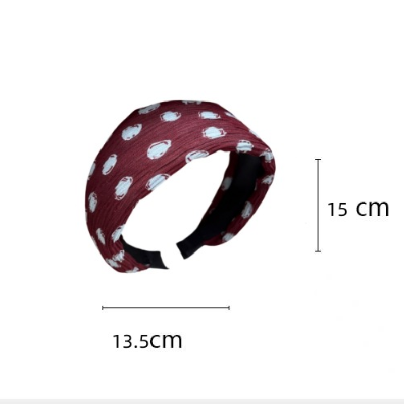 Simple Series Retro Polka Dots Mixed Color Polyester Hair Bands Picture5