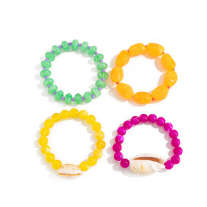 Harzperlen-Muschel-Armbandsets Für Damen h5