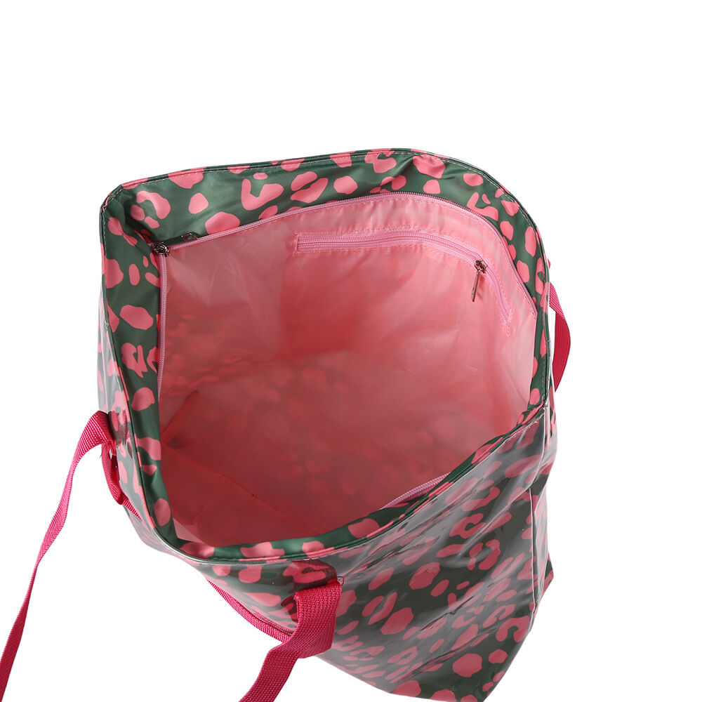 Casual Style Printed Leopard Print Mixed Color Pvc Women's Trapezoid Bag Shoulder Bags Picture3