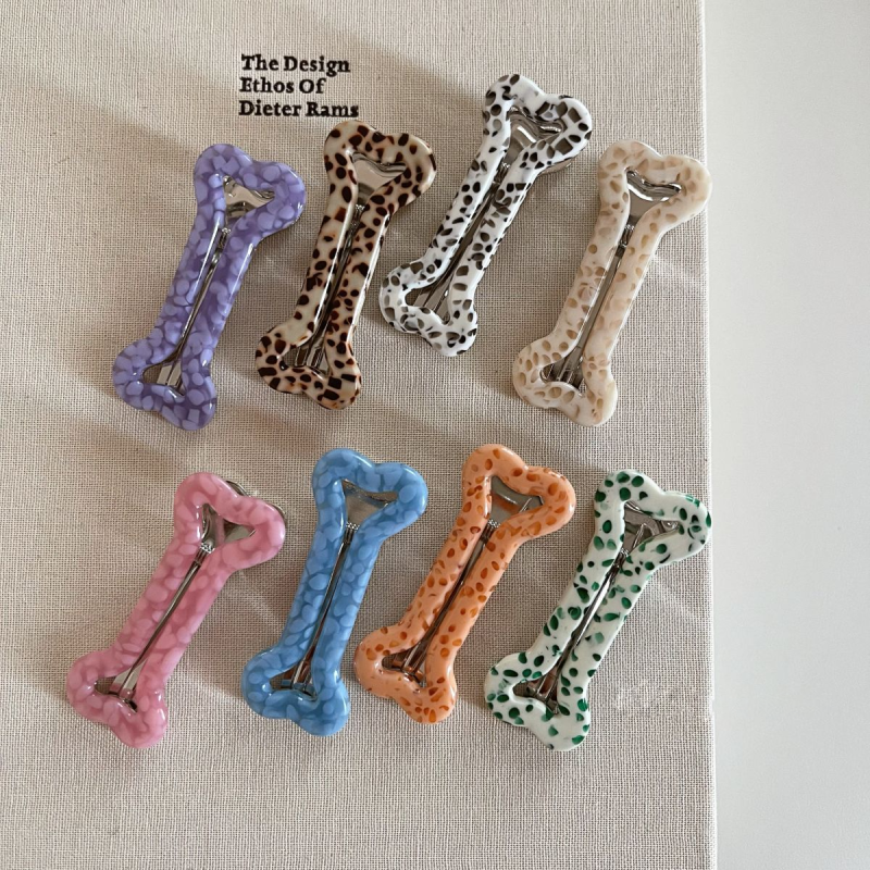 Simple Series Leuke Haarclips van acetaat in gemengde kleuren