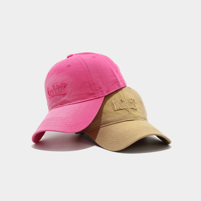Simple Series Casual Letter Solid Color Gradient Color Cotton Baseball Cap