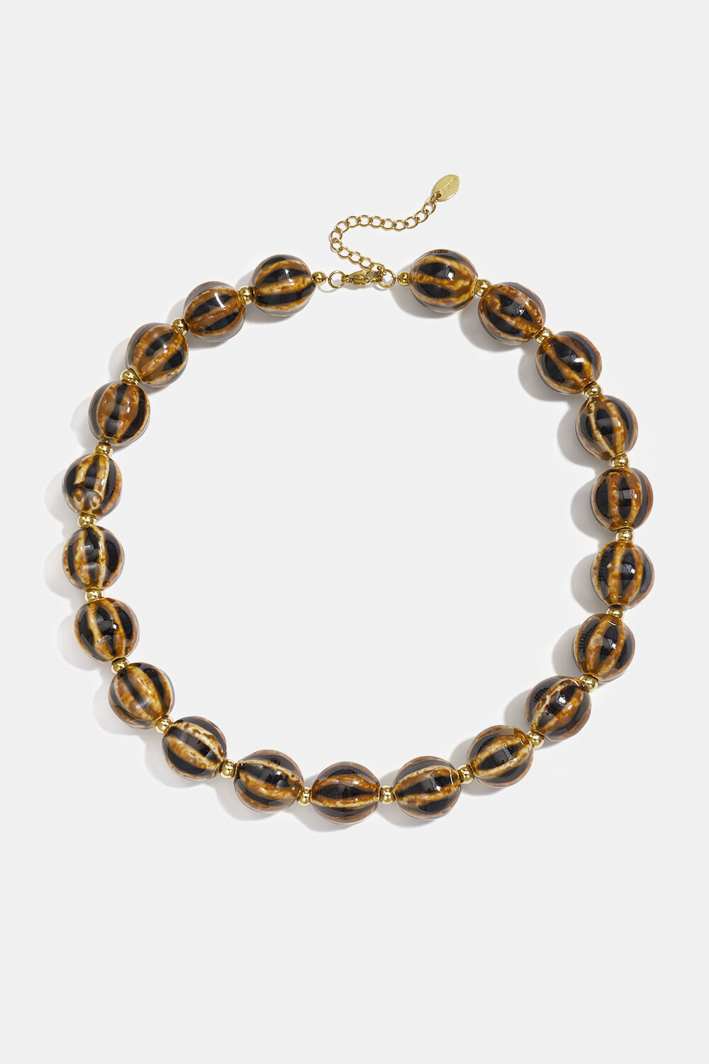 Collares De Cerámica Con Cuentas, Rayas, Estilo Casual, Sencillos, Para Mujer.