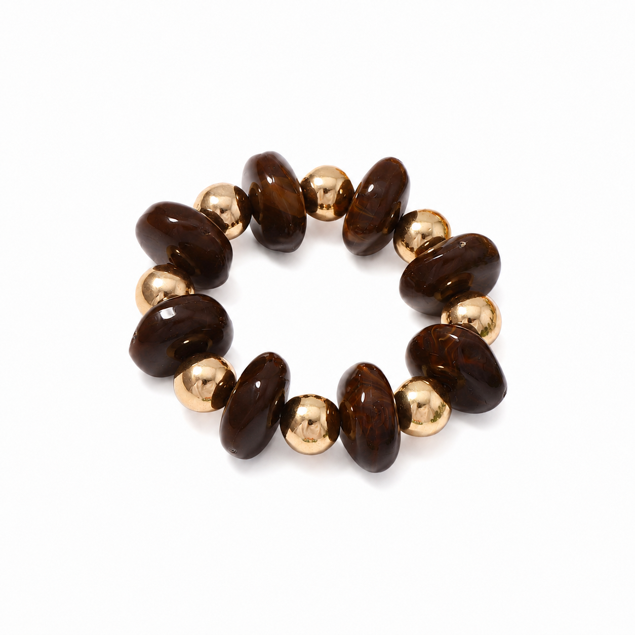 Romantische Serie Elegante Kralen Met Onregelmatige Vormen, Gemengde Kleuren Hars, Damesarmbanden Met Kralen h5 Afbeelding2
