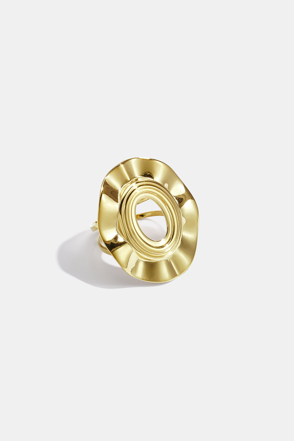 Minimalistische Ringe aus Edelstahl, unregelmäßige Form, schlichte Alltags-Serie, Damenschmuck