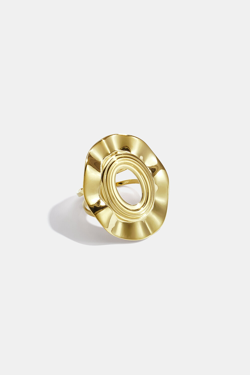Minimalistische Ringe Aus Edelstahl, Unregelmäßige Form, Schlichte Alltags-Serie, Damenschmuck
