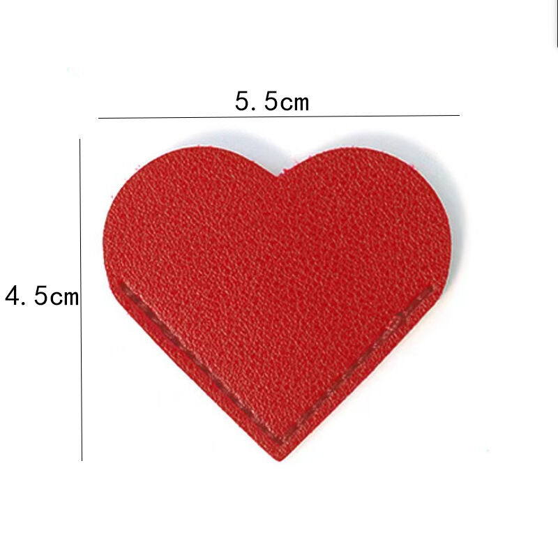 Onglets Et Étiquettes Simple Series Daily Premium Quality Pu Couleur Unie En Forme De Cœur h5 Image4