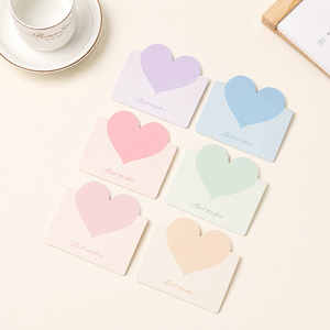 Cartes De Vœux Quotidiennes En Forme De Cœur De La Série Simple h5 Image2