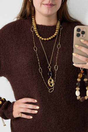 Stainless Steel Long Necklaces Irregular Shape Simple Daily Simple Series Women's Jewelry h5 Picture3