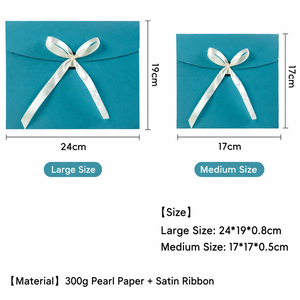 Simple Series Daily Bow Knot Solid Color Paper Packing Envelopes h5 Picture3