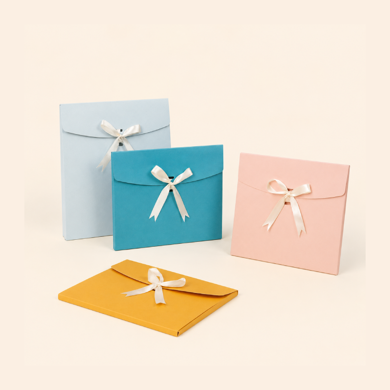 Simple Series Daily Bow Knot Solid Color Paper Packing Envelopes h5Picture2