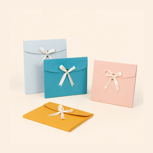 Simple Series Daily Bow Knot Solid Color Paper Packing Envelopes h5 Picture2
