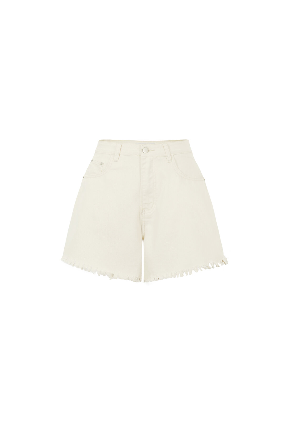 Ruffle Short Denim