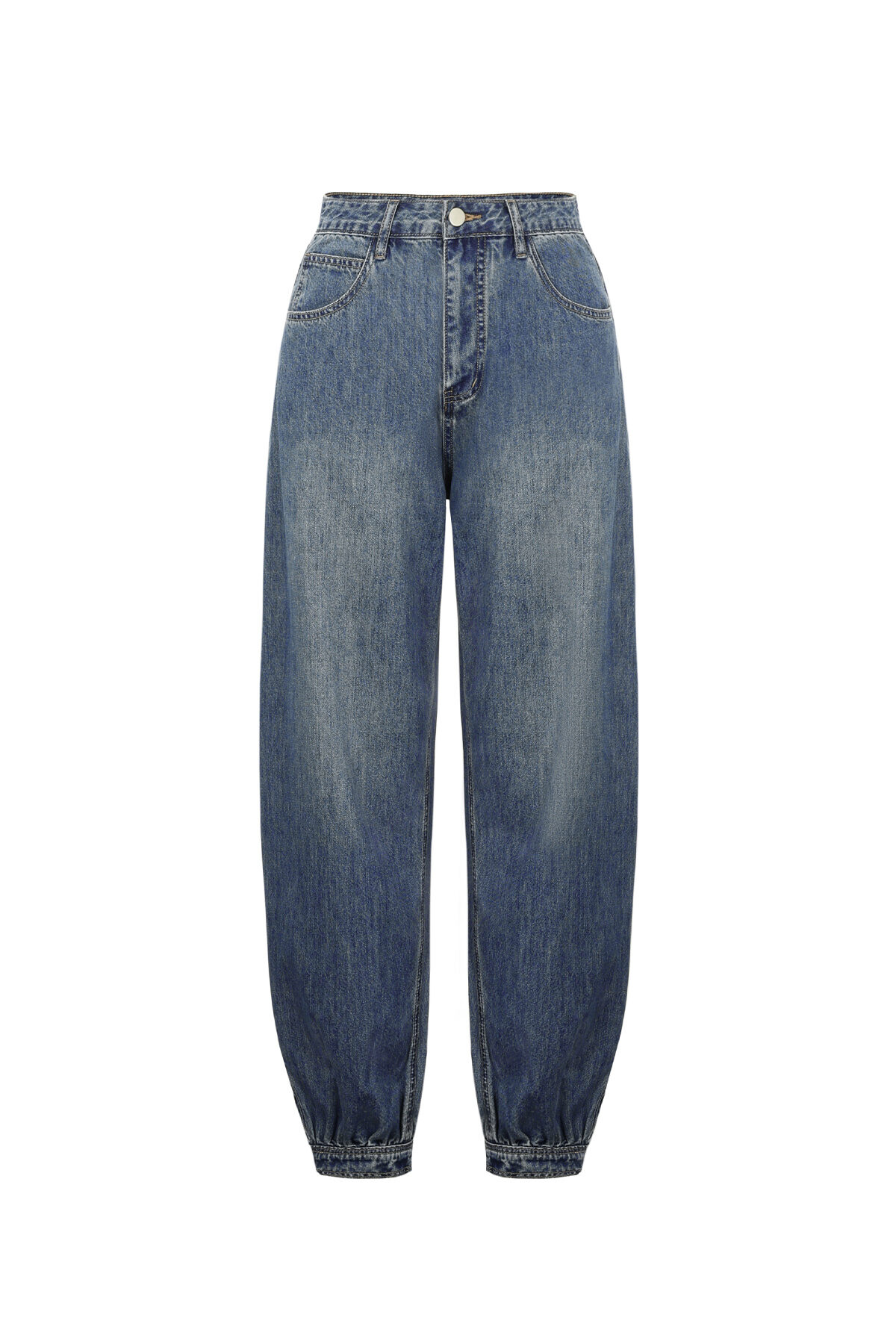 Balloon Jeans With Button End