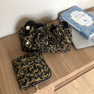 Luxurious Series Retro Leopard Print Canvas Makeup Bags h5 Picture2