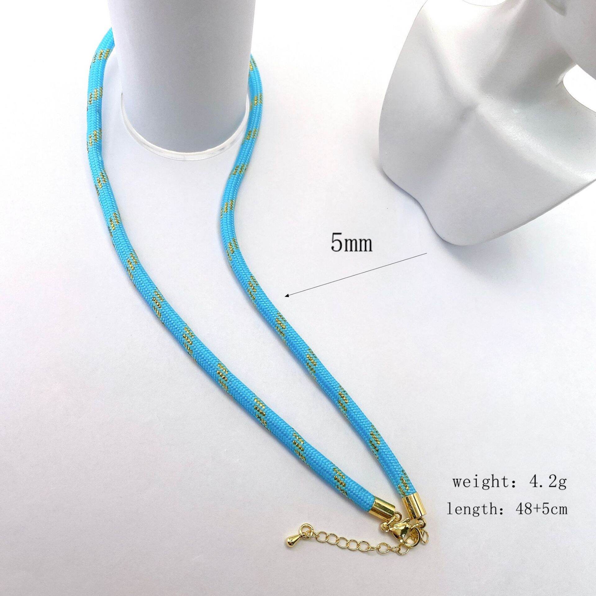 Casual Mixed Color Rope Necklaces Picture3