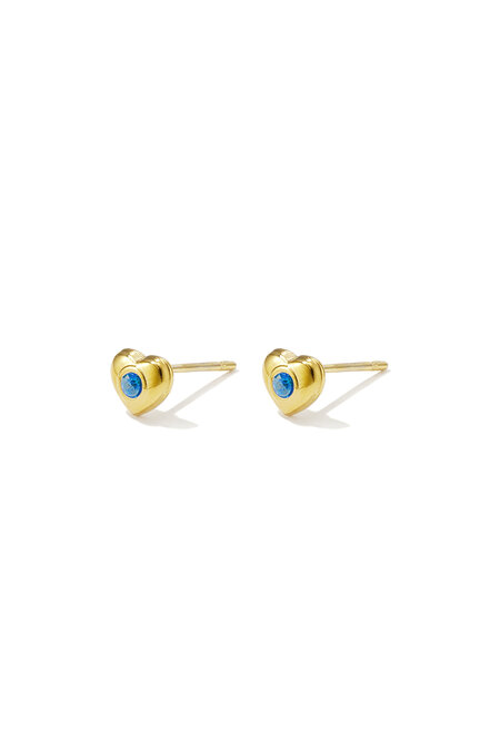 Stainless Steel Stud Earrings Heart Simple Daily Simple Series Women's jewelry