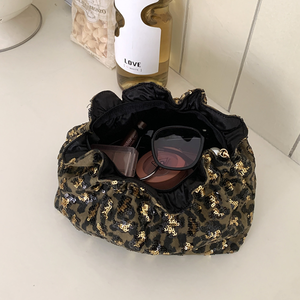 Luxurious Series Retro Leopard Print Canvas Makeup Bags h5 Picture4