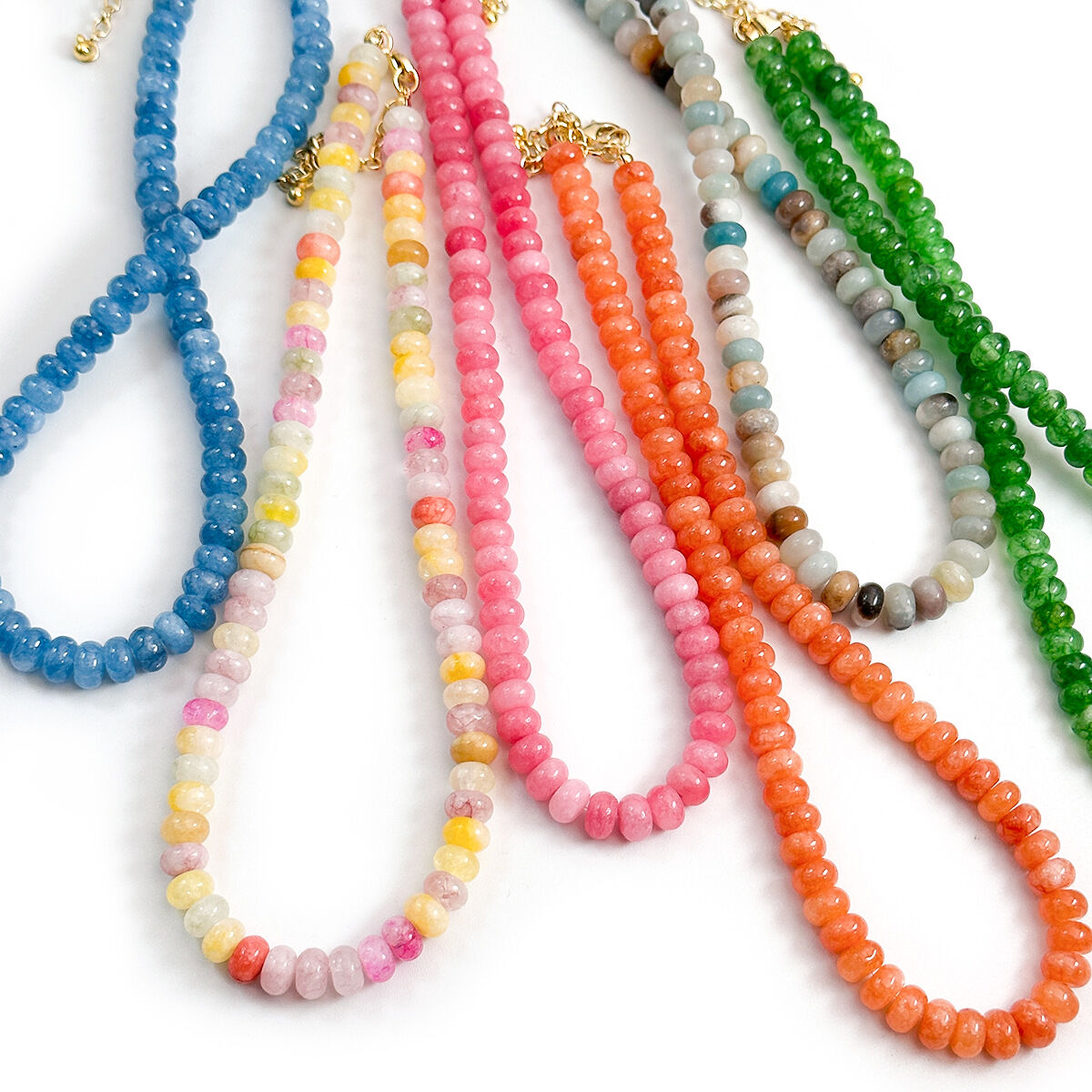 Romantic Series Elegant Beads Natural Stones Women's Beaded Necklaces h5 Picture2