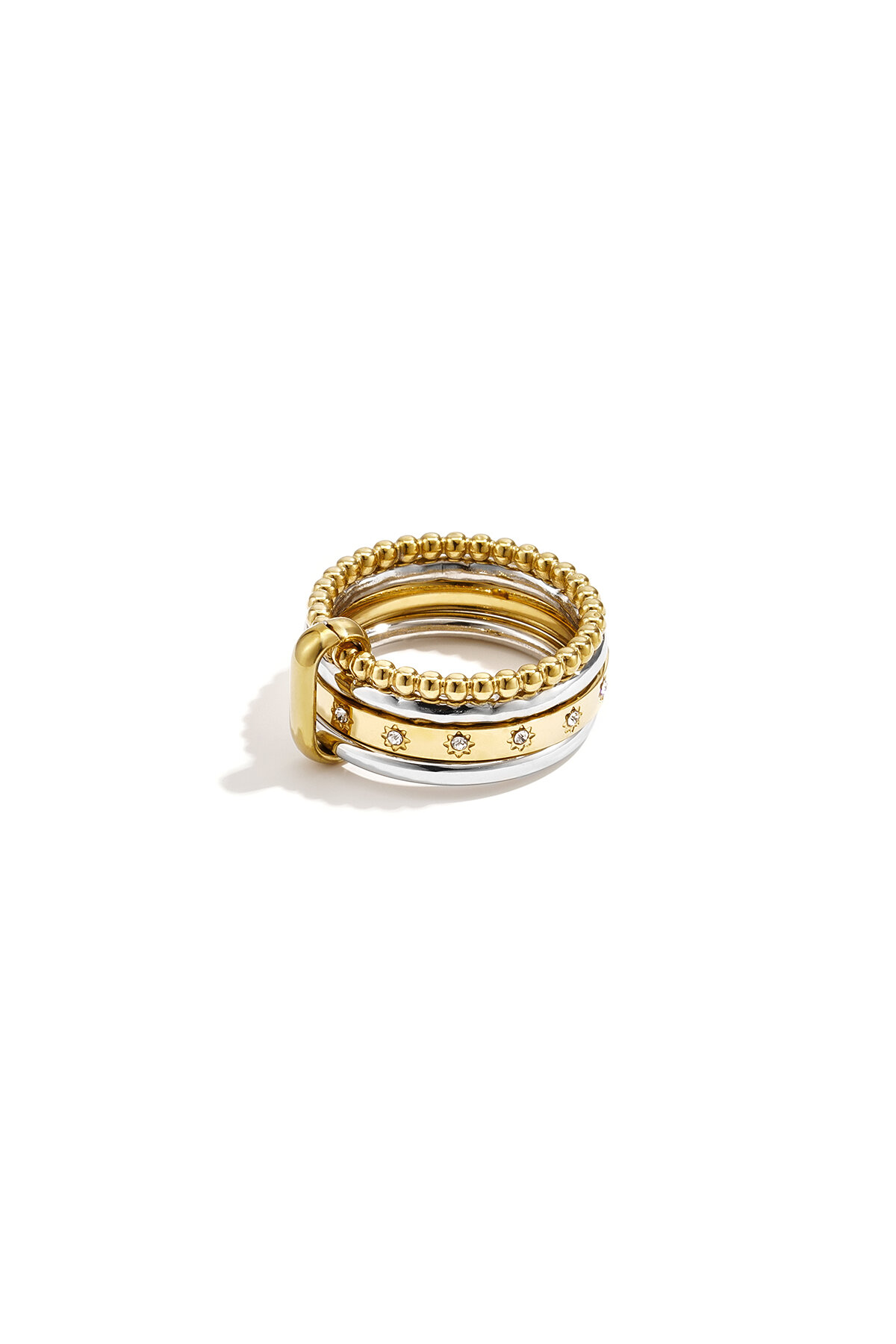 Minimalistische Ringe aus Edelstahl, Kreis, Schlicht, Alltagsschmuck, Damenschmuck
